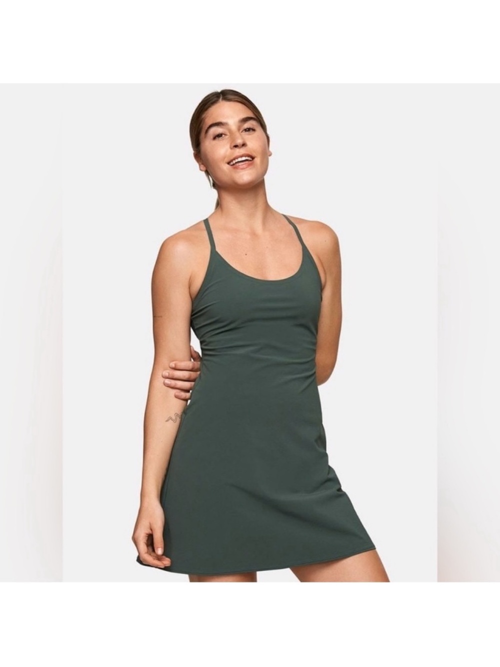 Outdoor Voices Forest Green exercise Dress